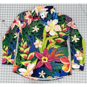 Jammyjob Button Down Floral Long Sleeve Dress Shirt I3